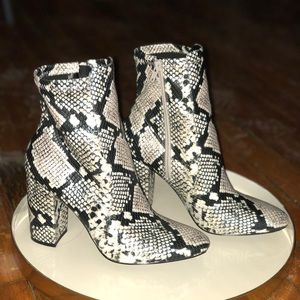 Also snakeskin heel
